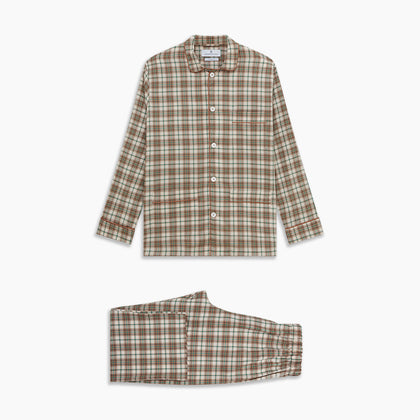 Green and Oatmeal Cotton Hyde Pyjamas Set Image 5