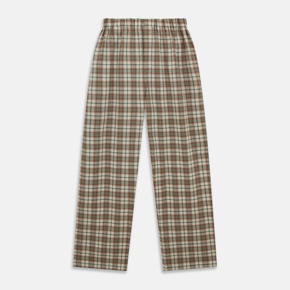 Green and Oatmeal Cotton Hyde Pyjamas Set