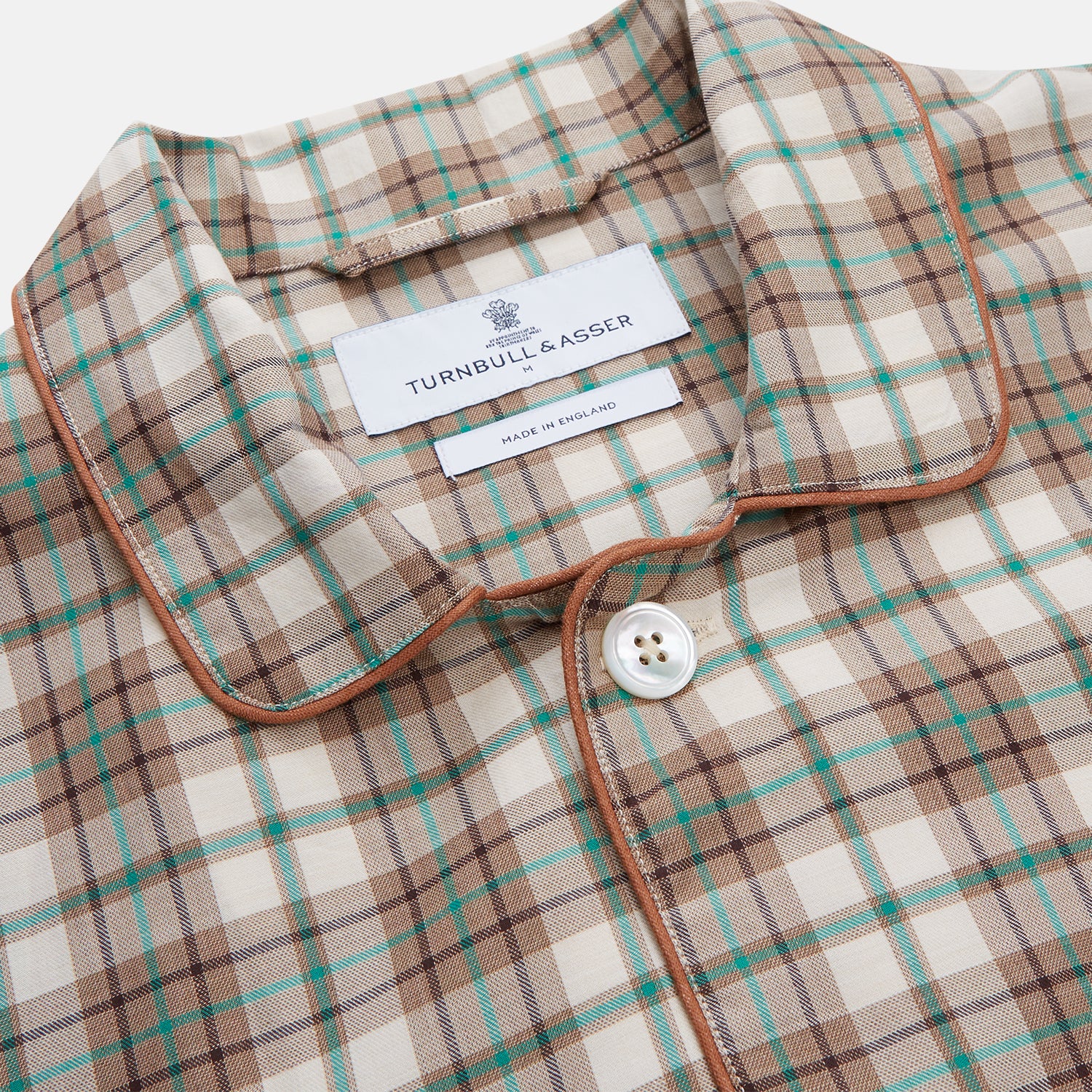 View 2 of product Green and Oatmeal Cotton Hyde Pyjamas Set