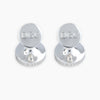 View 2 of product Monogrammed Smoke Sterling Silver Mother-of-Pearl Button Cufflinks