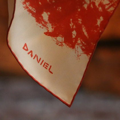 DANIEL PERKIN PINK PINE MARTIN POCKET SQUARE Image 2