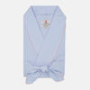 View 1 of product Blue & Pink Poplin Cotton Check Dressing Gown