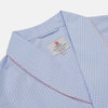View 2 of product Blue & Pink Poplin Cotton Check Dressing Gown