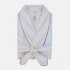 View 1 of product Multi-coloured Twill Cotton Stripe Dressing Gown