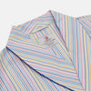 View 2 of product Multi-coloured Twill Cotton Stripe Dressing Gown