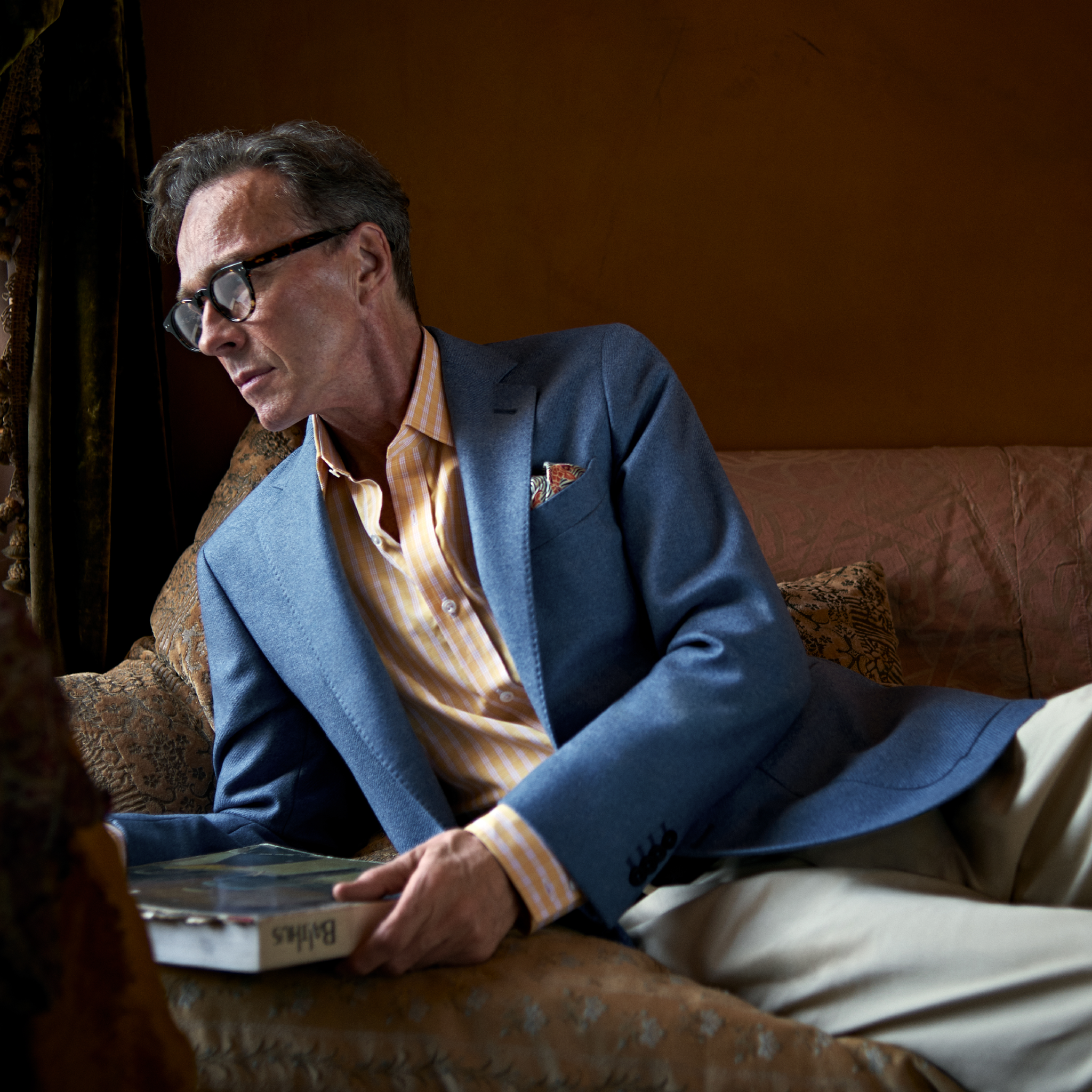 View 2 of product Sky Blue Wool and Cashmere Jacket