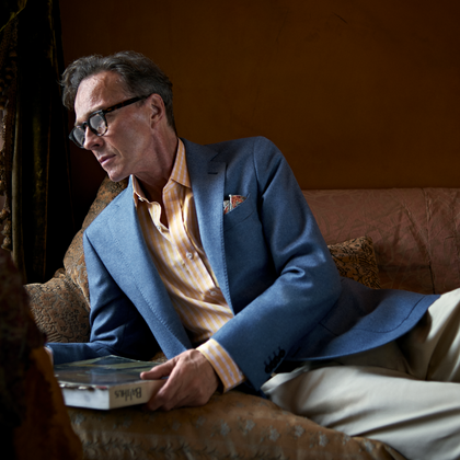 Sky Blue Wool and Cashmere Jacket Image 1
