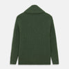 View 3 of product Serpentine Green Ribbed Cashmere Ainsley Cardigan