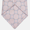 View 3 of product Baby Pink and Blue Circle Jacquard Silk Tie
