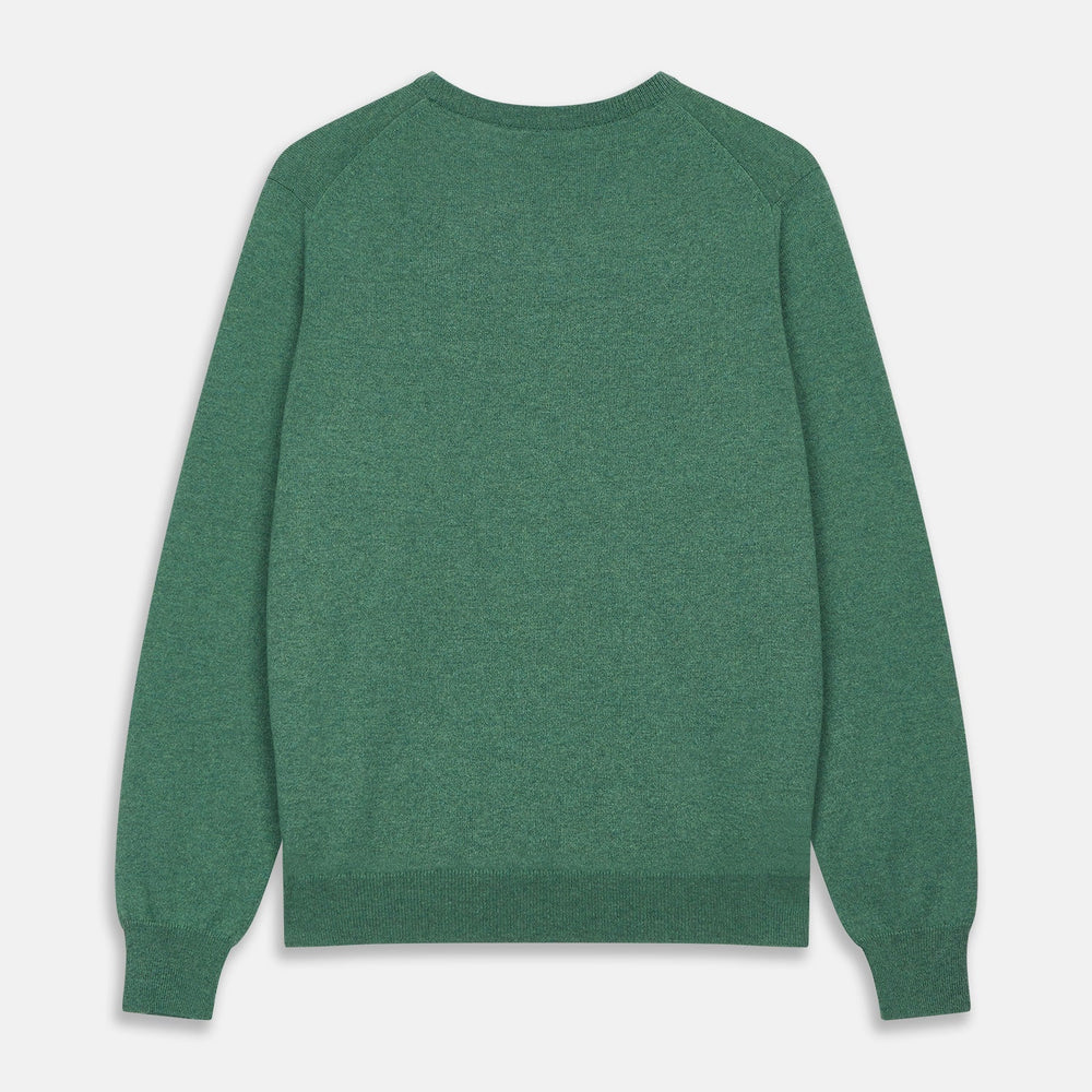 Green Cashmere Crewneck Jumper