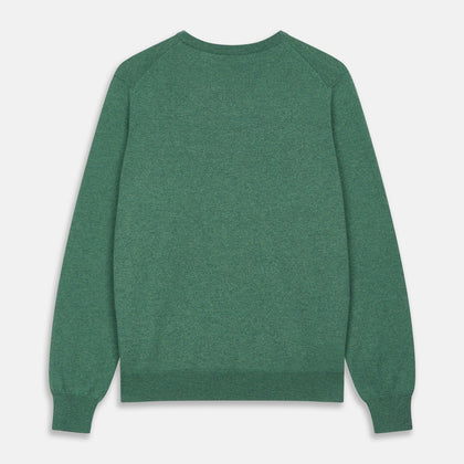 Green Cashmere Crewneck Jumper Image 2