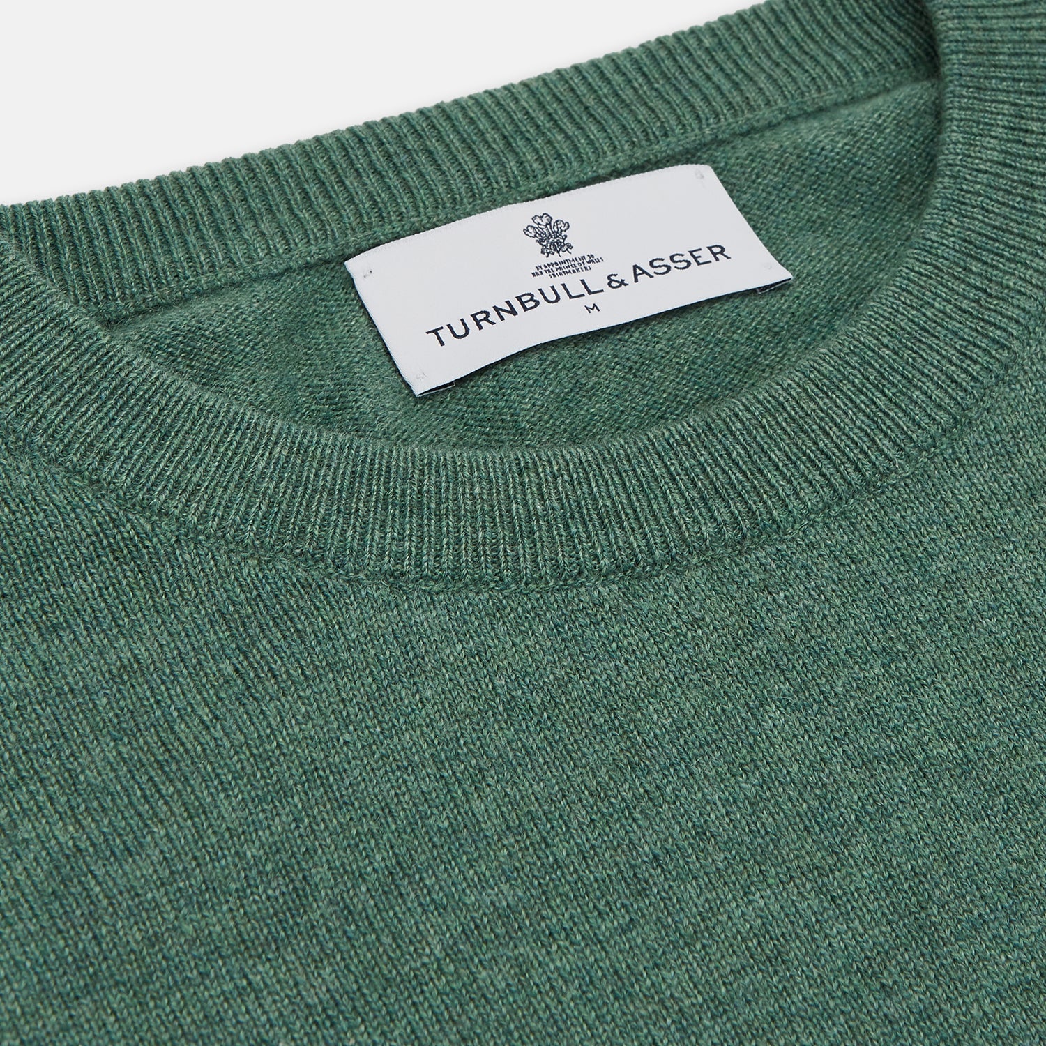 View 2 of product Green Cashmere Crewneck Jumper