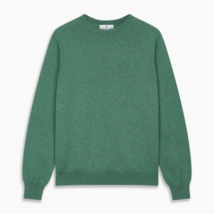 Green Cashmere Crewneck Jumper Image 3