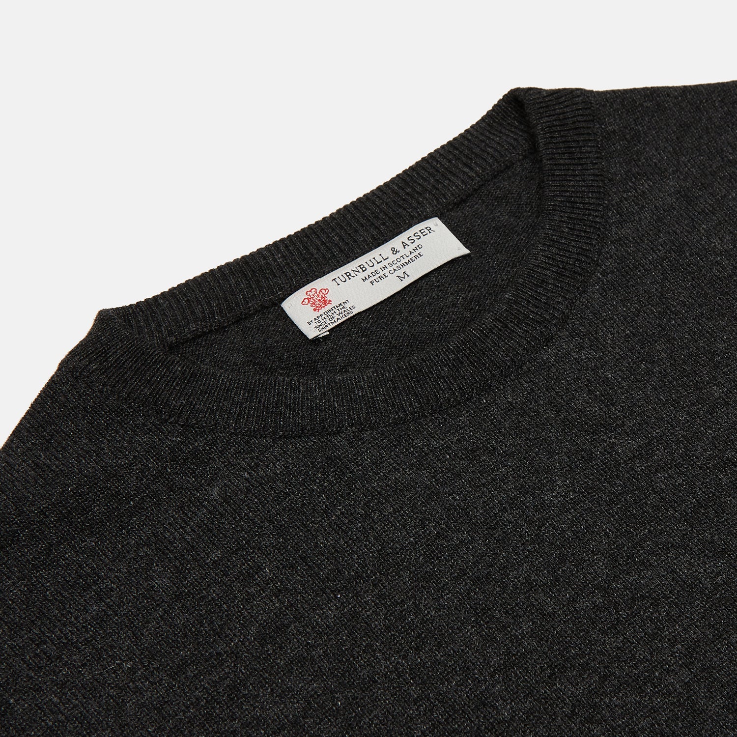 View 2 of product Charcoal Crew Neck Cashmere Jumper