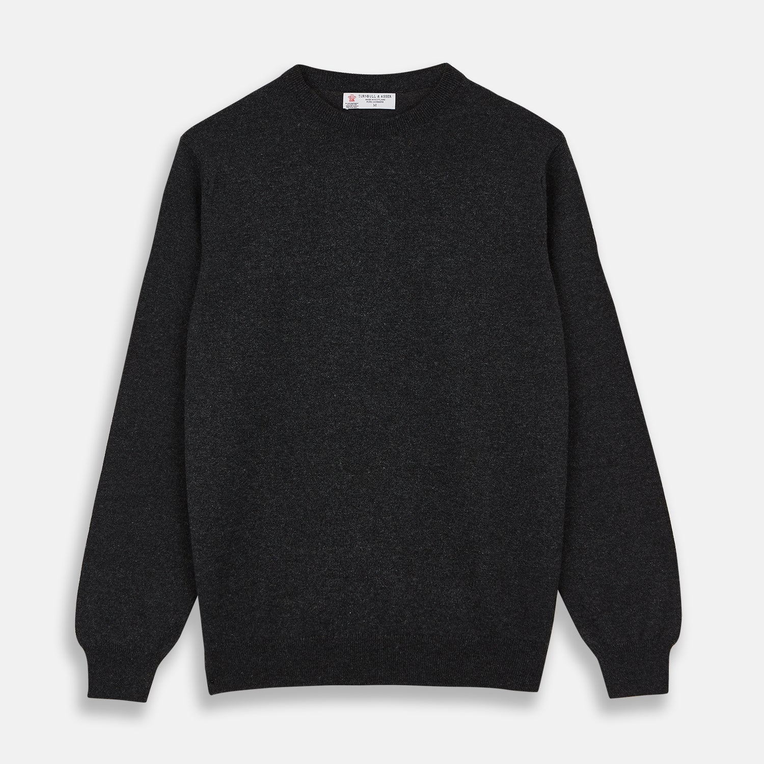 View 1 of product Charcoal Crew Neck Cashmere Jumper