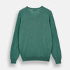 View 3 of product Green Cashmere V-Neck Jumper