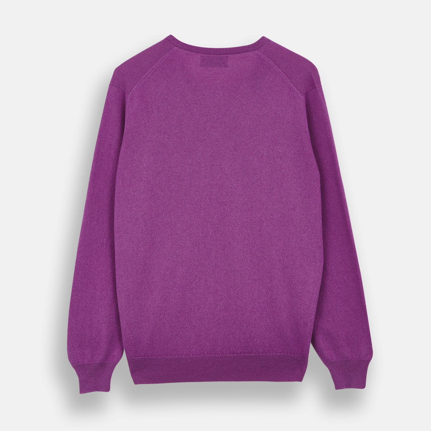 View 3 of product Magenta Cashmere V-Neck Jumper