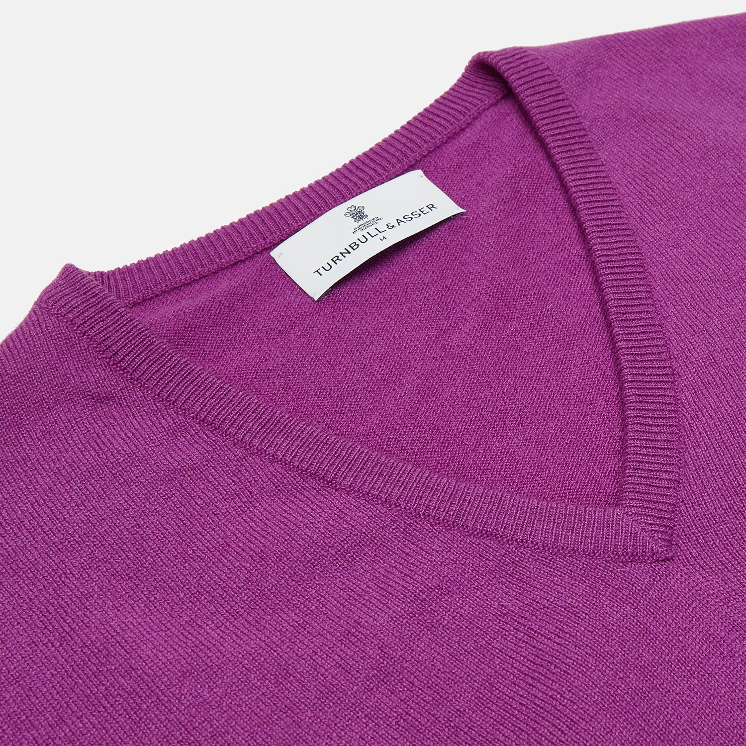 View 2 of product Magenta Cashmere V-Neck Jumper