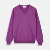View 1 of product Magenta Cashmere V-Neck Jumper
