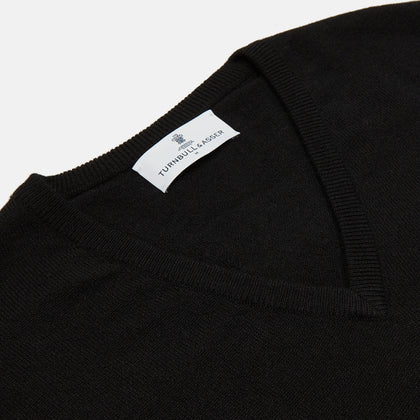 Black Cashmere Slipover