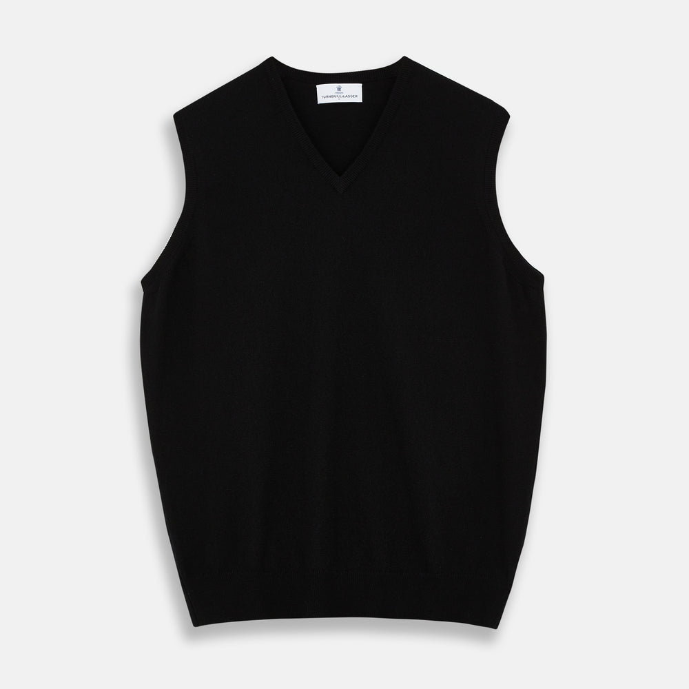 Black Cashmere Slipover