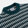 Holly Green Knitted Cashmere Crewneck Jumper