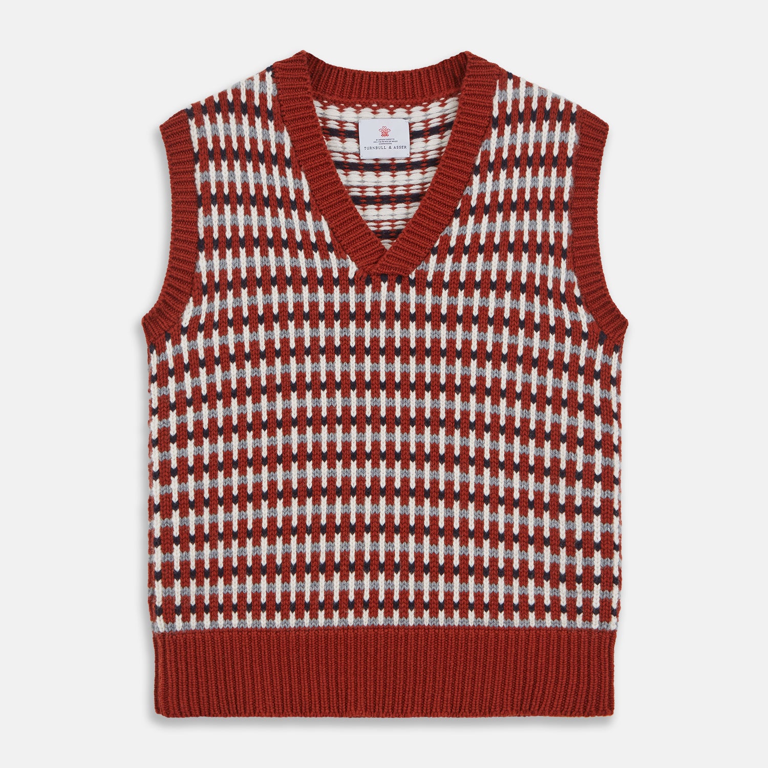 View 1 of product Rust Knitted Cashmere Slipover