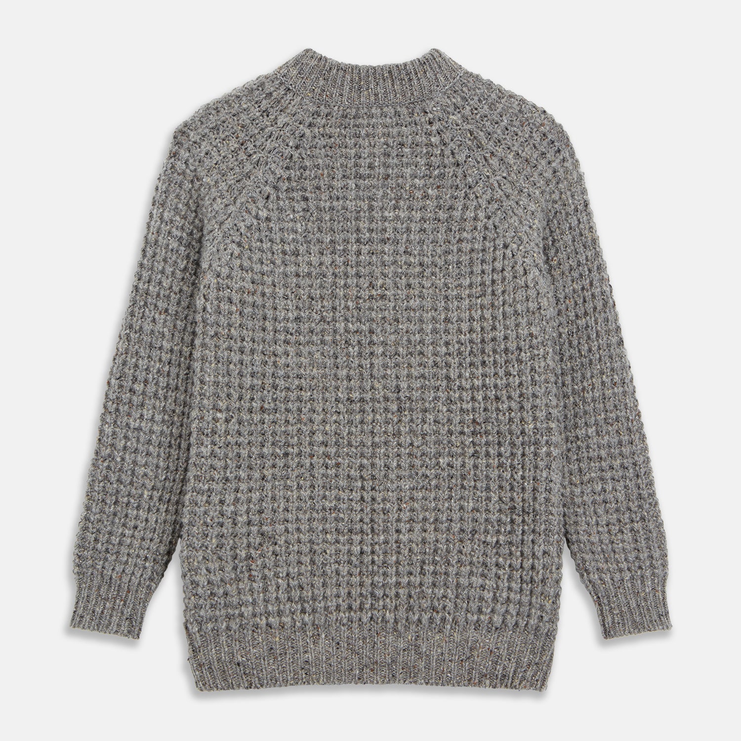 View 5 of product Merino Knitted Raglan Sleeve Crewneck Jumper