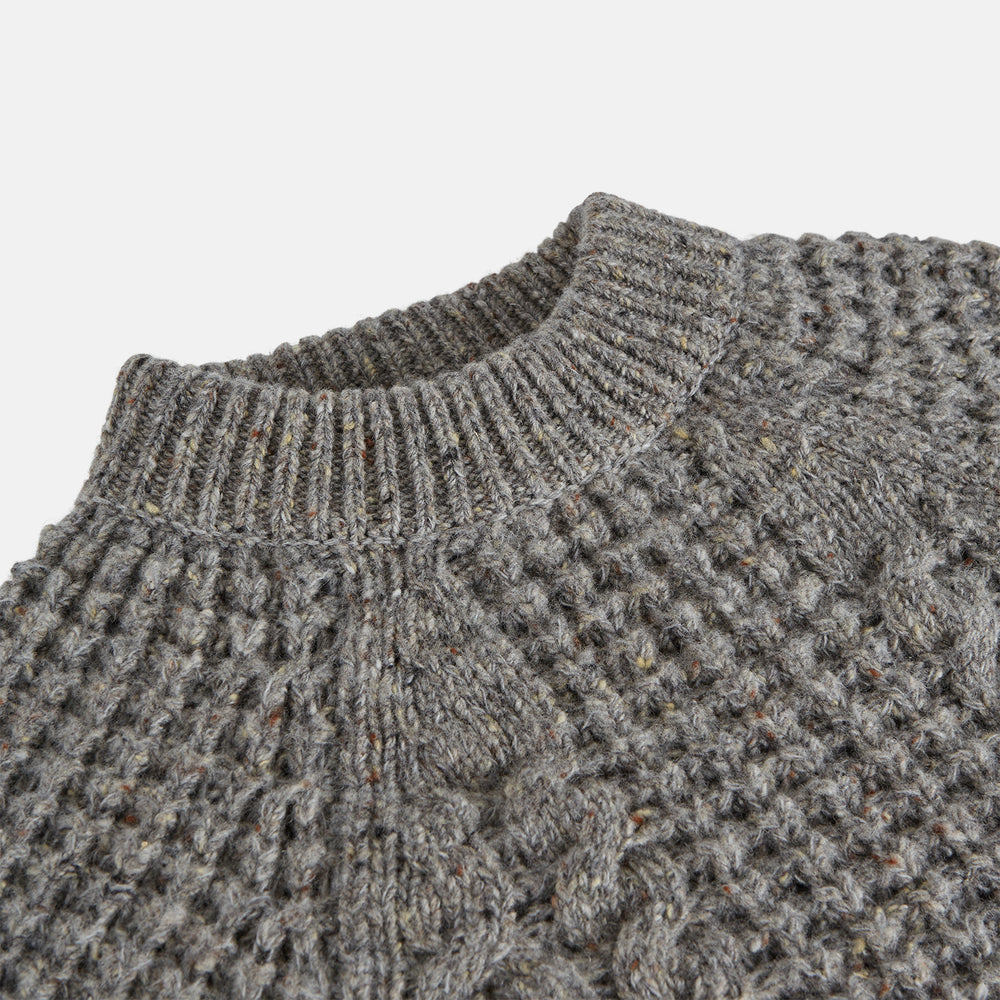 Merino Knitted Raglan Sleeve Crewneck Jumper