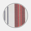 Red, Blue & White Stripe Cotton Fabric