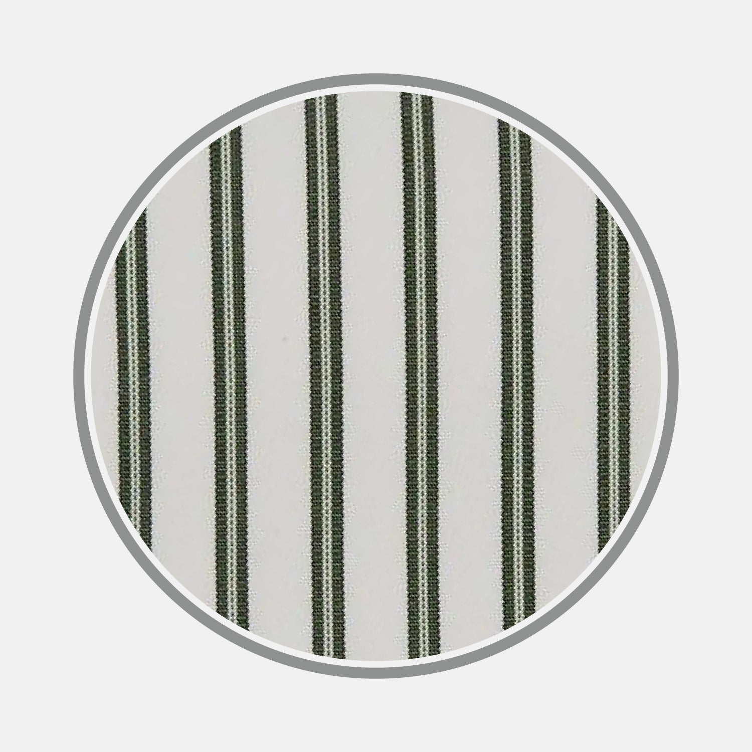 Green Stripe Cotton Fabric | Turnbull & Asser
