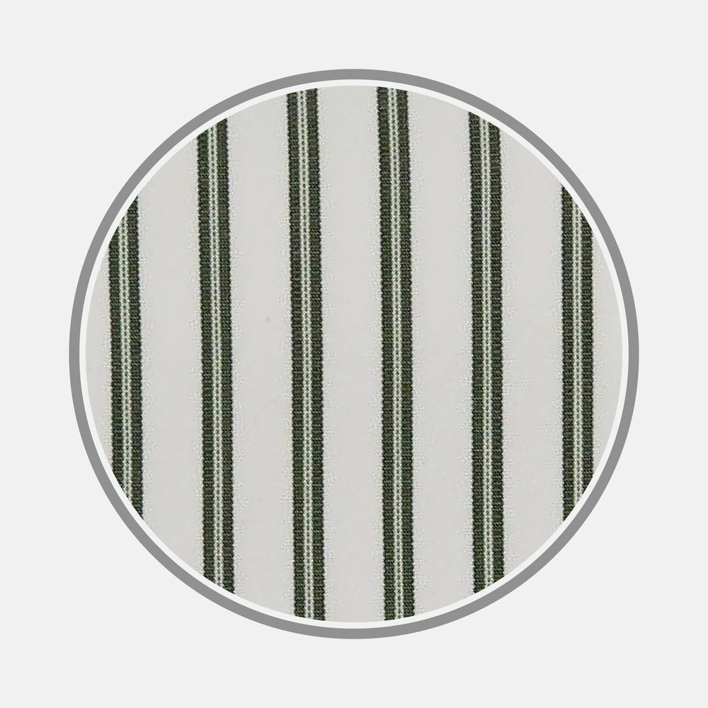 Green Stripe Cotton Fabric