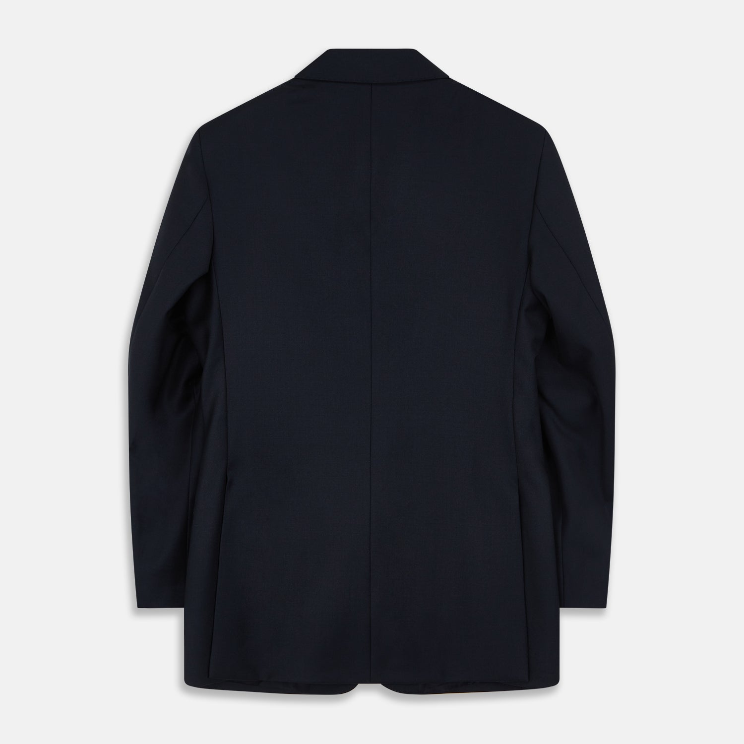 View 4 of product Navy Plain Wool Single Breasted Blazer
