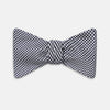 View 1 of product Black Houndstooth Silk Bow Tie
