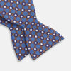 View 3 of product Brown and Blue Circle and Spot Silk Bow Tie