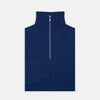 View 1 of product Blue Half-Zip Cashmere Jumper
