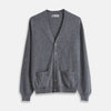 View 1 of product Grey Fine Cashmere Cardigan
