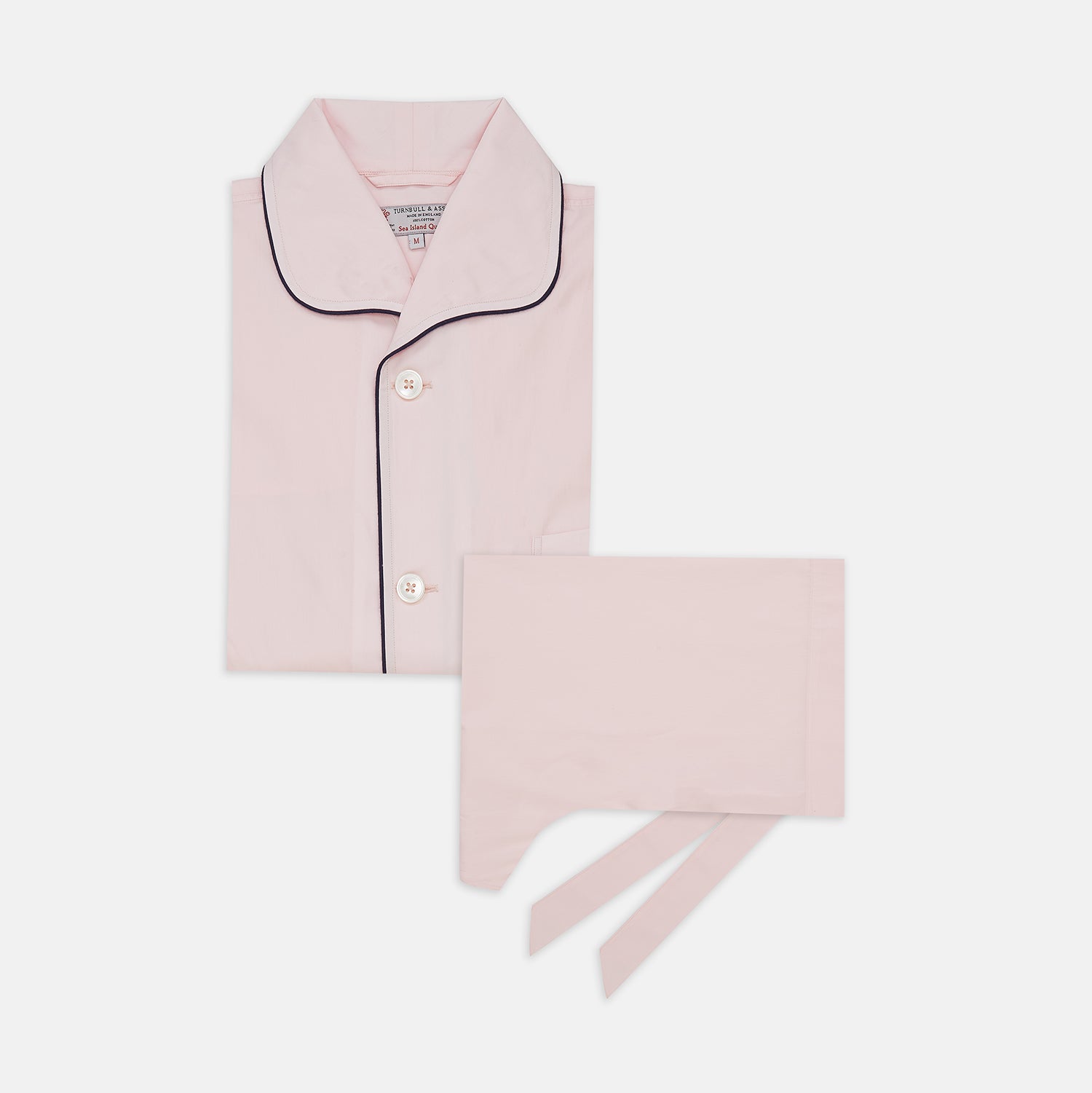 View 1 of product Pink Sea Island Cotton Pyjama Set