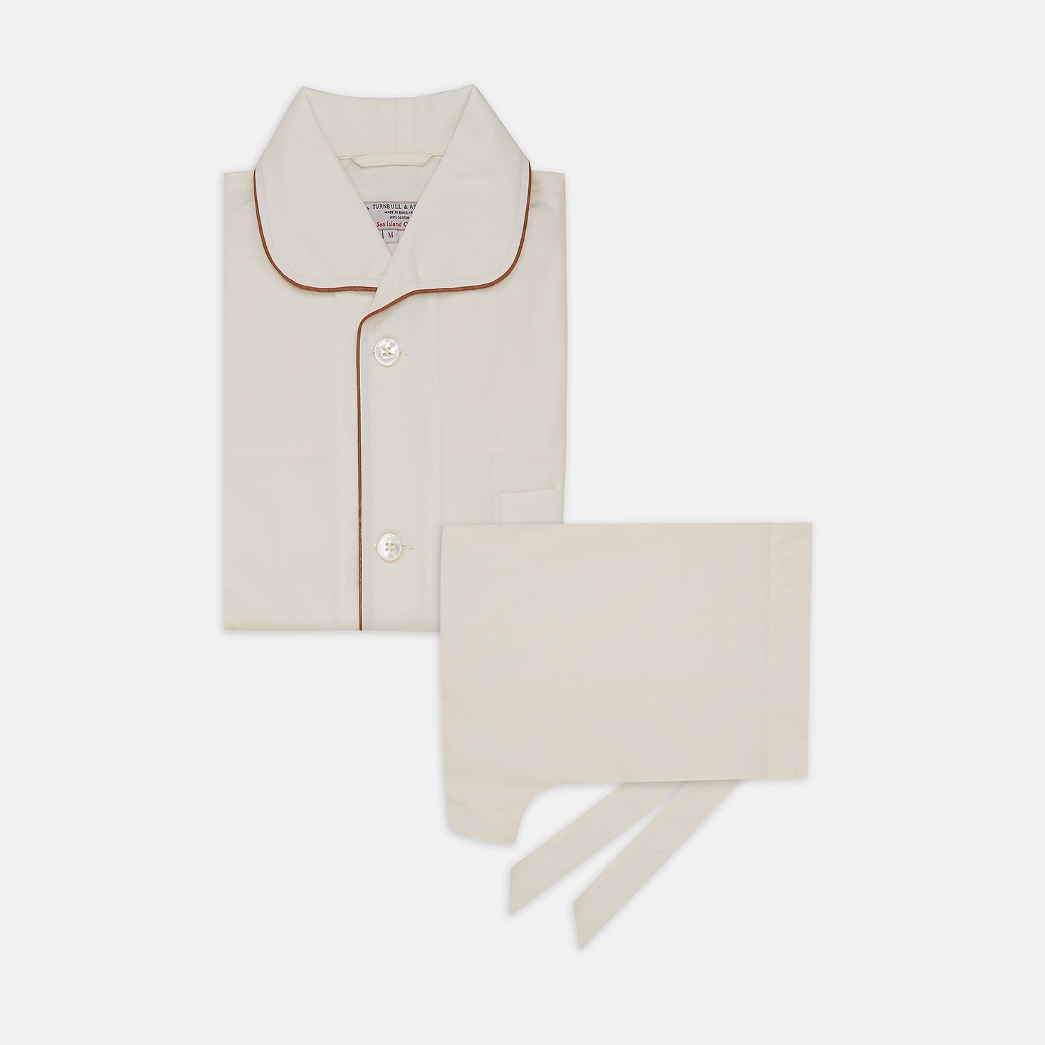 View 1 of product Cream Sea Island Cotton Pyjama Set