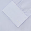 View 2 of product Blue and White Sea Island Quality Cotton Fine Bengal Stripe Shirt with Regent Collar and Double Cuffs