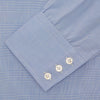 View 2 of product Blue Prince of Wales Check Shirt with Regent Collar and Button Cuffs