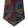 View 3 of product Navy, Red and Gold Zig Zag Silk Tie