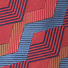 View 3 of product Red and Blue Zig Zag Silk Tie