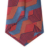 Red and Blue Zig Zag Silk Tie