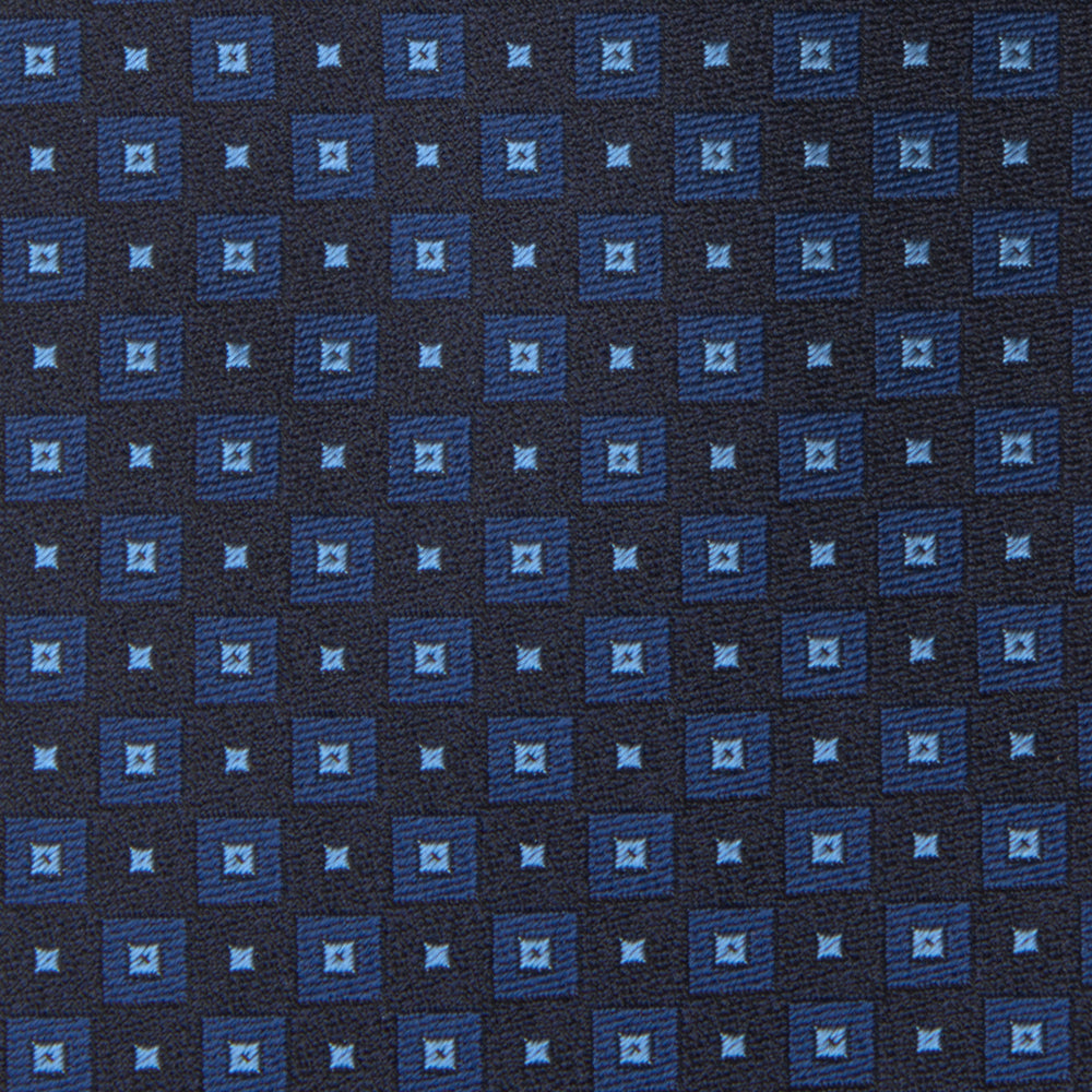 Blue Tiles Silk Tie