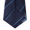 Blue Striped Geo Silk Tie