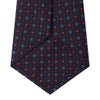 Navy and Red Miniature Repeat Silk Tie