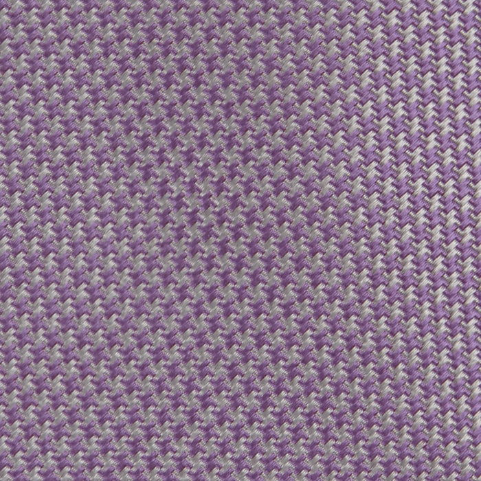 Lilac Houndstooth Silk Tie Image 2