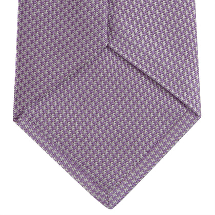 Lilac Houndstooth Silk Tie Image 3