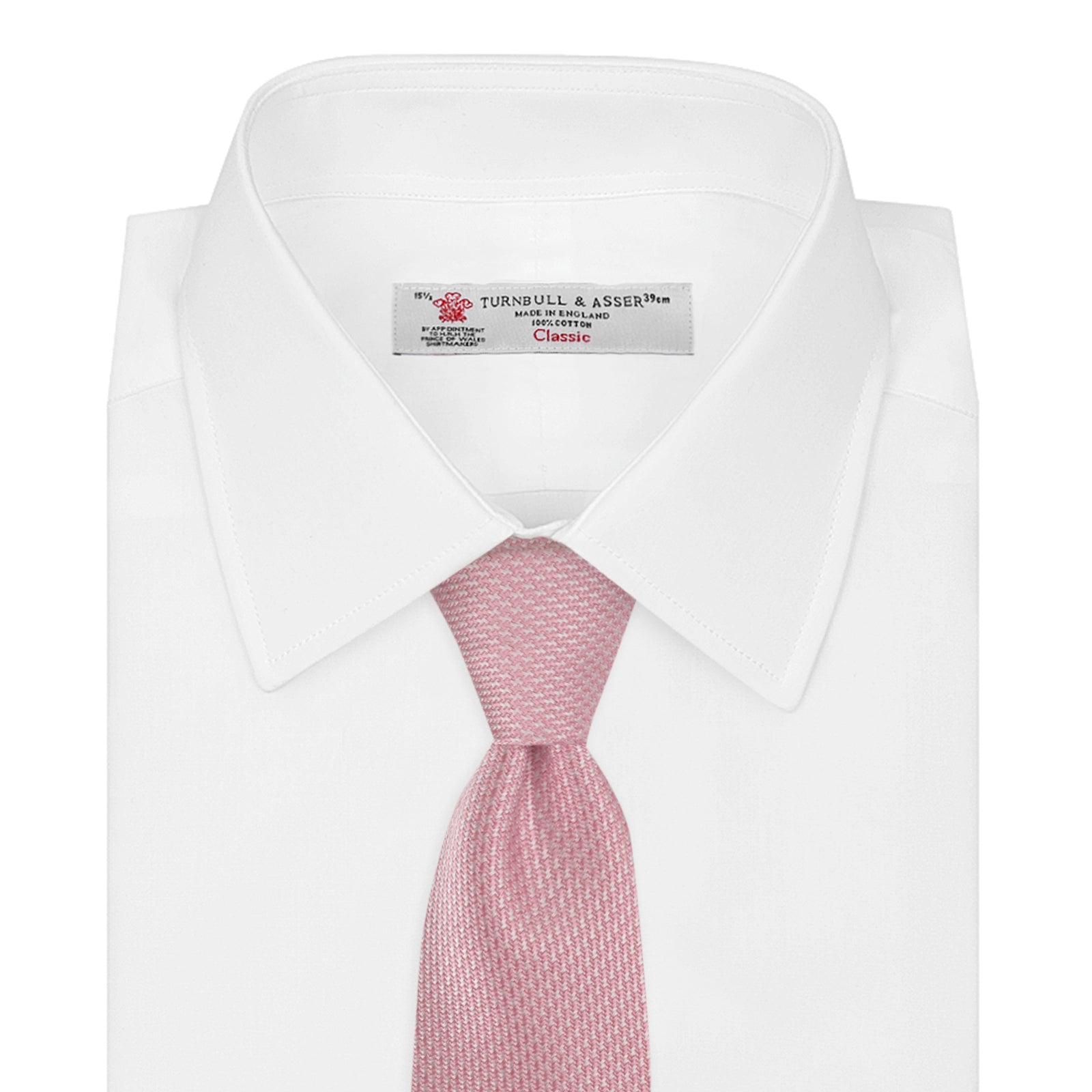 View 2 of product Pink Houndstooth Silk Tie